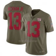 Camiseta NFL Limited Nino New York Giants 13 Beckham Jr 2017 Salute To Service Verde