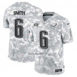 Camiseta NFL Limited Philadelphia Eagles DeVonta Smith 2024 Salute To Service Gris