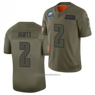 Camiseta NFL Limited Philadelphia Eagles Jalen Hurts 2019 Salute To Service Verde