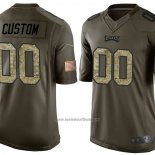 Camiseta NFL Limited Philadelphia Eagles Personalizada Salute To Service Verde2