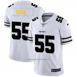 Camiseta NFL Limited Pittsburgh Steelers Bush Team Logo Fashion Blanco