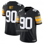 Camiseta NFL Limited Pittsburgh Steelers T.J. Watt 90 Vapor F.U.S.E. Negro
