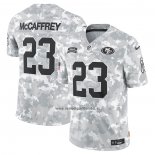 Camiseta NFL Limited San Francisco 49ers Christian McCaffrey 2024 Salute To Service Gris