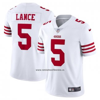 Camiseta NFL Limited San Francisco 49ers Trey Lance Vapor Untouchable Blanco