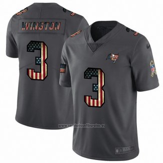 Camiseta NFL Limited Tampa Bay Buccaneers Winston Retro Flag Negro