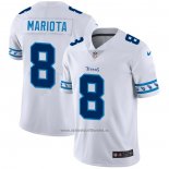 Camiseta NFL Limited Tennessee Titans Mariota Team Logo Fashion Blanco