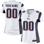 Camiseta NFL Mujer New England Patriots Personalizada Blanco