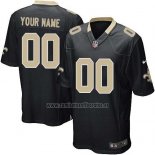 Camiseta NFL Nino New Orleans Saints Personalizada Negro