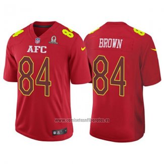 Camiseta NFL Pro Bowl AFC Brown 2017 Rojo