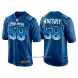 Camiseta NFL Pro Bowl Carolina Panthers 59 Luke Kuechly NFC 2018 Azul