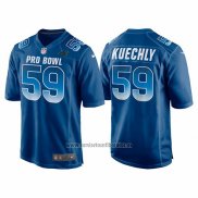Camiseta NFL Pro Bowl Carolina Panthers 59 Luke Kuechly NFC 2018 Azul