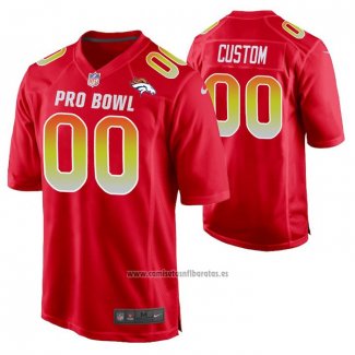 Camiseta NFL Pro Bowl Denver Broncos Personalizada Rojo