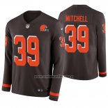 Camiseta NFL Therma Manga Larga Cleveland Browns Terrance Mitchell Marron