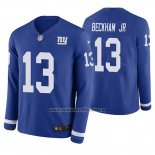 Camiseta NFL Therma Manga Larga New York Giants Odell Beckham Jr Azul