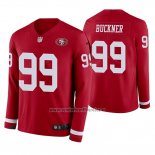 Camiseta NFL Therma Manga Larga San Francisco 49ers Deforest Buckner Rojo
