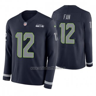 Camiseta NFL Therma Manga Larga Seattle Seahawks Fan Azul