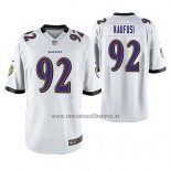 Camiseta NFL Game Baltimore Ravens Bronson Kaufusi Blanco