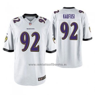 Camiseta NFL Game Baltimore Ravens Bronson Kaufusi Blanco