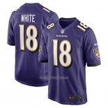 Camiseta NFL Game Baltimore Ravens Deandrew White Violeta
