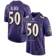 Camiseta NFL Game Baltimore Ravens Otaro Alaka Violeta
