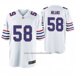 Camiseta NFL Game Buffalo Bills Matt Milano Throwback Blanco