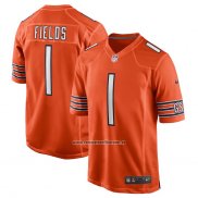 Camiseta NFL Game Chicago Bears Justin Fields Alterno Naranja