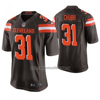 Camiseta NFL Game Cleveland Browns Nick Chubb Marron