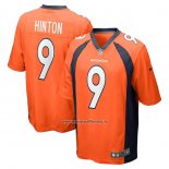 Camiseta NFL Game Denver Broncos Kendall Hinton 9 Naranja