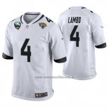 Camiseta NFL Game Jacksonville Jaguars Josh Lambo 25 Aniversario Typename Blanco