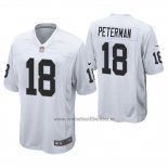 Camiseta NFL Game Las Vegas Raiders Nathan Peterman Blanco