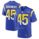 Camiseta NFL Game Los Angeles Rams Ogbonnia Okoronkwo Azul