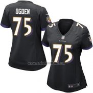Camiseta NFL Game Mujer Baltimore Ravens Ogden Negro