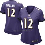 Camiseta NFL Game Mujer Baltimore Ravens Wallace Violeta