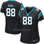 Camiseta NFL Game Mujer Carolina Panthers Olsen Negro