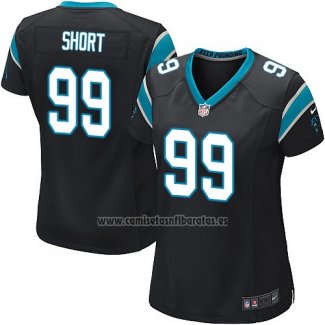 Camiseta NFL Game Mujer Carolina Panthers Short Negro