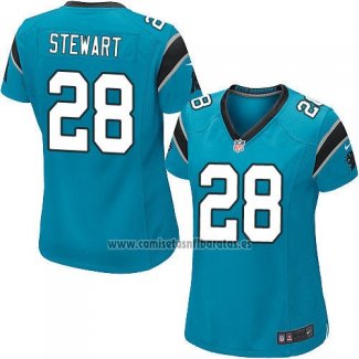 Camiseta NFL Game Mujer Carolina Panthers Stewart Azul