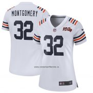 Camiseta NFL Game Mujer Chicago Bears David Montgomery Alterno Classic Blanco