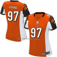 Camiseta NFL Game Mujer Cincinnati Bengals Atkins Naranja