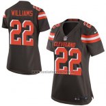 Camiseta NFL Game Mujer Cleveland Browns Williams Marron