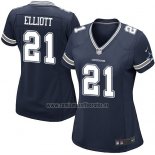 Camiseta NFL Game Mujer Dallas Cowboys Elliott Azul