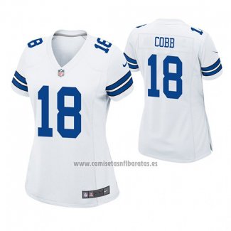 Camiseta NFL Game Mujer Dallas Cowboys Randall Cobb Blanco