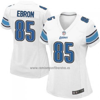 Camiseta NFL Game Mujer Detroit Lions Ebron Blanco