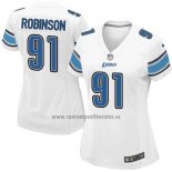 Camiseta NFL Game Mujer Detroit Lions Robinson Blanco