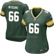 Camiseta NFL Game Mujer Green Bay Packers Nitschke Verde Militar