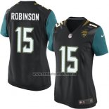 Camiseta NFL Game Mujer Jacksonville Jaguars Robinson Negro