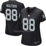 Camiseta NFL Game Mujer Las Vegas Raiders Walford Negro