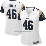 Camiseta NFL Game Mujer Los Angeles Rams Harkey Blanco