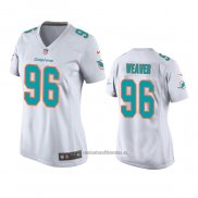 Camiseta NFL Game Mujer Miami Dolphins Curtis Weaver Blanco