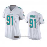 Camiseta NFL Game Mujer Miami Dolphins Emmanuel Ogbah Blanco