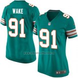 Camiseta NFL Game Mujer Miami Dolphins Wake Verde Oscuro